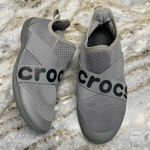 CROC Swiftwater Cross-Strap Logo Slip On Comfy Sneaker